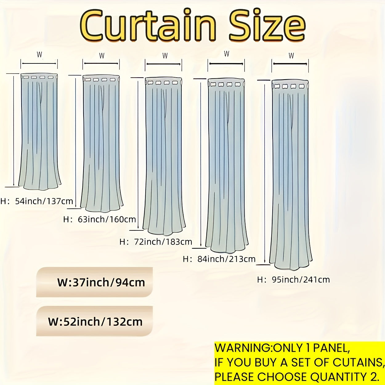 Beige Blackout Curtain with Insulation Lining Grommet Top for Living Room Bedroom