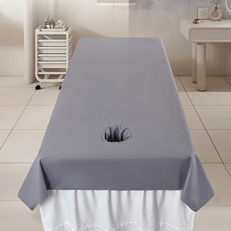 Waterproof Oil-Resistant Massage Table Sheet Polyester Multi-Color with Face Hole