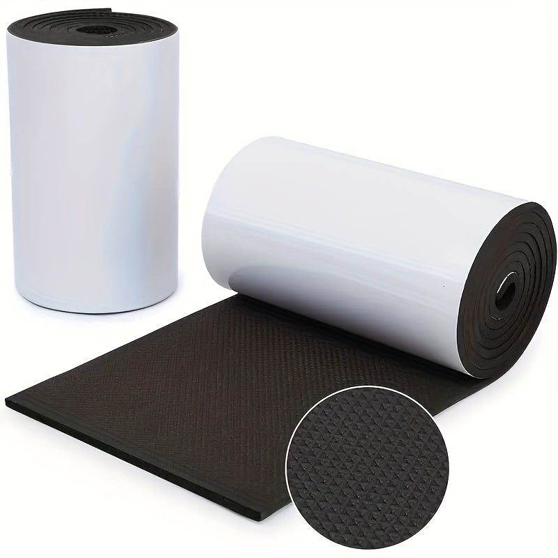 Защититель стены гаража 2м x 25см EVA самоклеящийся бордюр черный