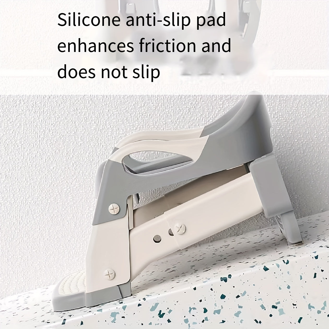 Серый пластиковый 3-в-1 многофункциональный детский туалетный тренажер, горшок-тренер, складная ступенька, кольцо для горшка для обучения туалету