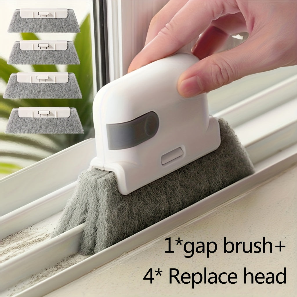 Dead Corner Groove Cleaning Brush Set 4pcs Window Track Sill Gap Cleaner