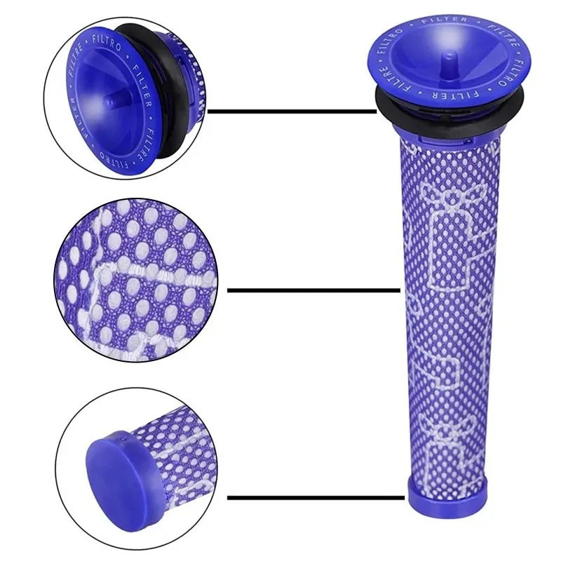 Washable HEPA Filter Set for Cordless Stick Vacuums V6 V7 V8 DC58 DC59 DC61 DC62