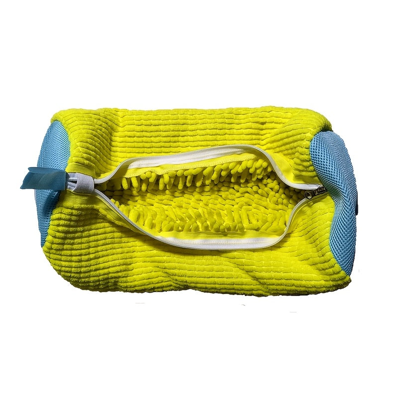 Bolsa de lavandería de poliéster duradero para zapatos con cierre de cremallera y forma ovalada