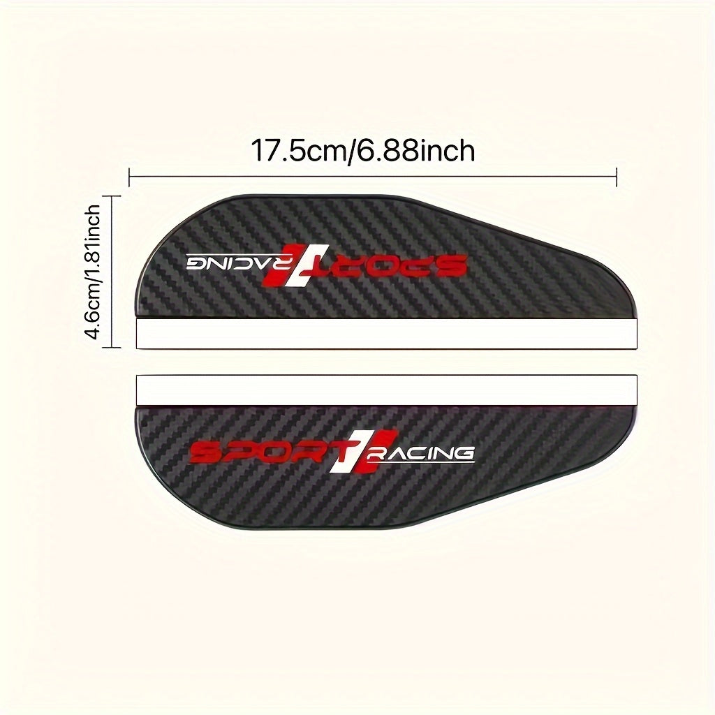 2-to'plam PVC Transport vositasi yon oynasi yomg'ir himoyachilari suv o'tkazmaydigan bardoshli ob-havo qoshlar