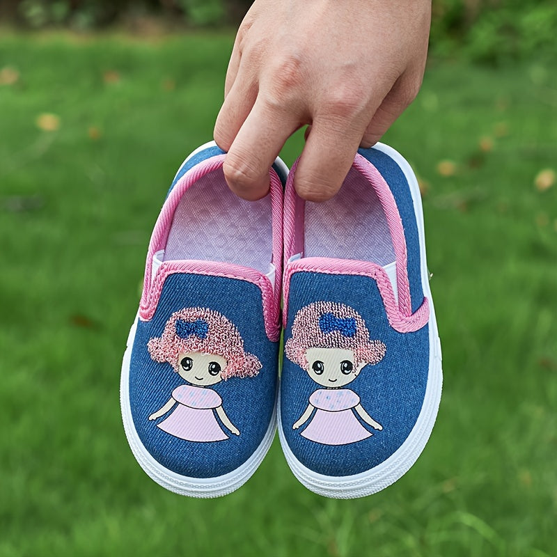 Girls' Cartoon Sneakers Breathable Lightweight Casual Shoes for Kids