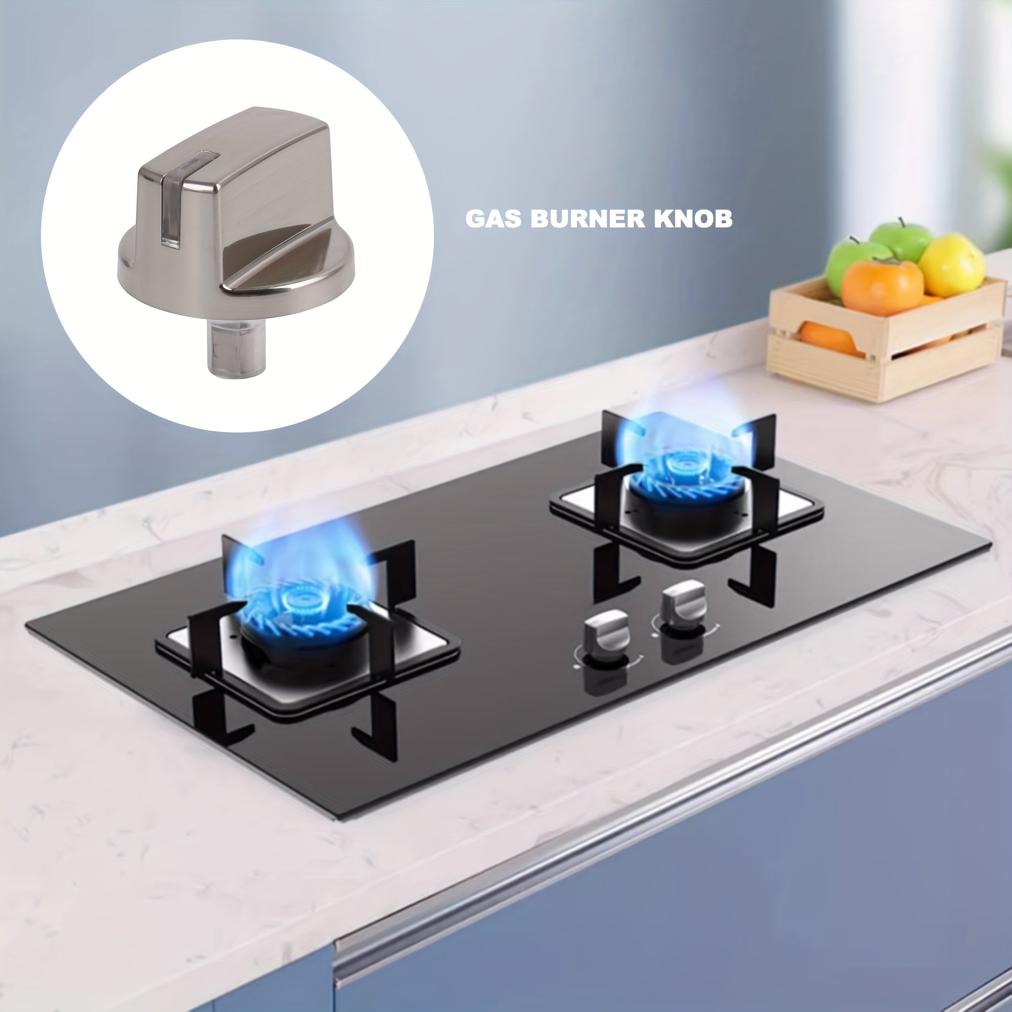 Reemplazo de perilla de gas para estufa de plástico duradero, fácil de instalar, control de quemador compatible