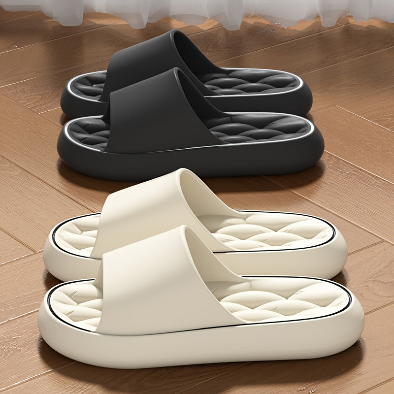 Women's Slip-On EVA Slippers Non-Slip Indoor Outdoor Sandals Black White