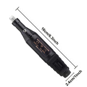 Портативный электрический набор для ногтей с регулируемой скоростью и множеством насадок