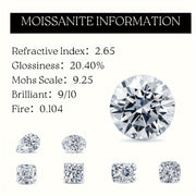 Sunflower Moissanite Stud Earrings 0.5-3 Carat Flower Shape 925 Silver Gift Box