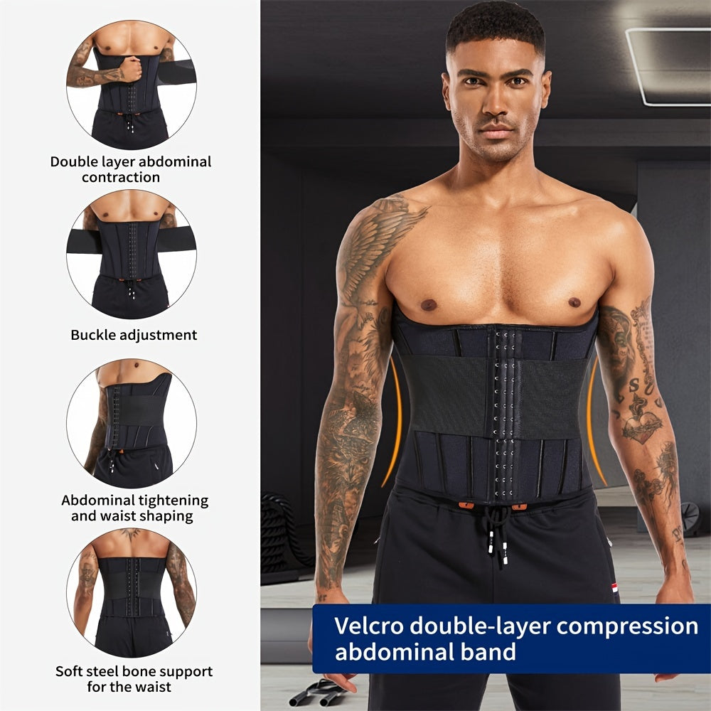 Men's Waist Shaping Belt Solid Color Medium Stretch Polyamide Elastane Slim Waist Trainer