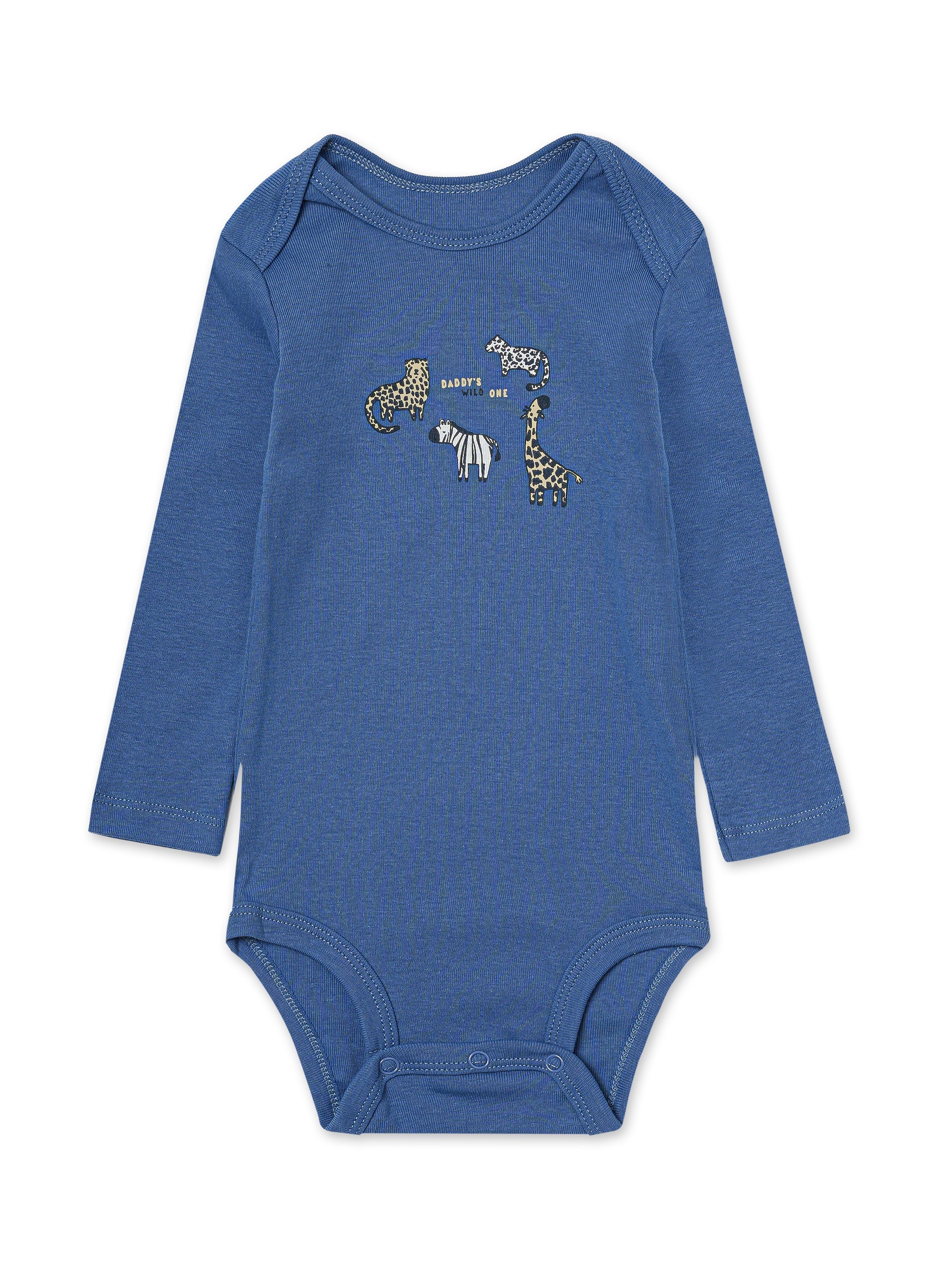 Baby Boys Cotton Bodysuits Set 5 Creatively Patterned Long Sleeve Spring Fall