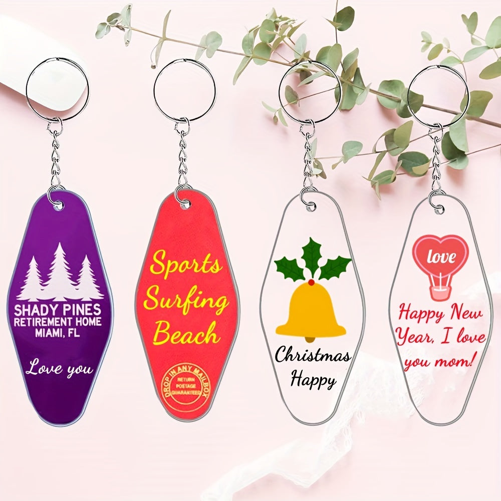 120 ta motel kalit zanjir bo'shliqlar to'plami, 40 ta akril varaq, 40 ta kalit zanjir halqasi va 40 ta sakrash halqasi bilan birga DIY kalit zanjirlarini tayyorlash uchun. Cricut vinil bezaklarini tayyorlash uchun mukammal.