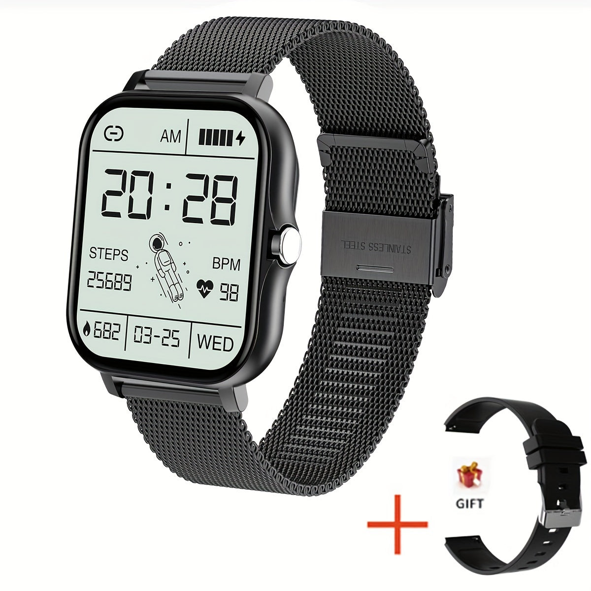 Women's Smartwatch with Call and Message Reminder Fitness Tracking and Music Control