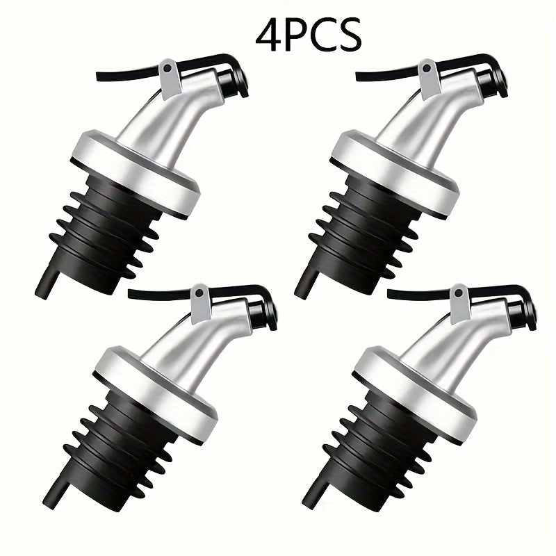 Leakproof Olive Oil and Vinegar Bottle Stoppers Set for Salad Dressing and Cooking 2 or 4 Pieces
