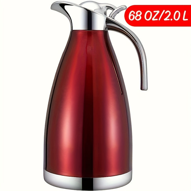 Stainless Steel Thermal Carafe Vacuum Insulated Keeps Coffee Hot 12 Hours Cold 24 Hours