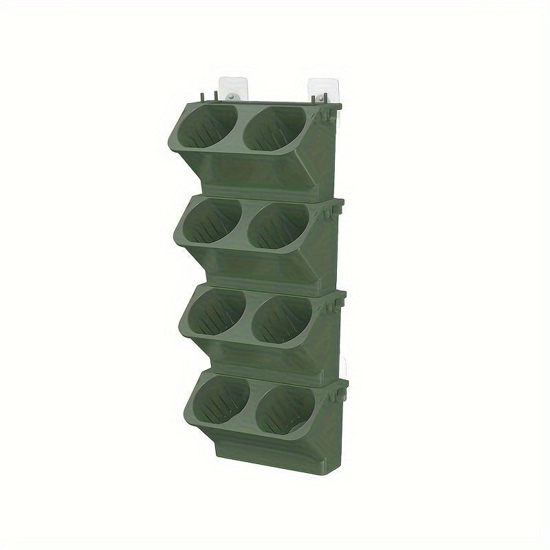 Zamonaviy dekorativ plastik devor osma gullar uchun idish, drenaj teshigi va barcha uy o'simliklari, sukulentlar, gullar va kaktuslar uchun plastinka bilan.