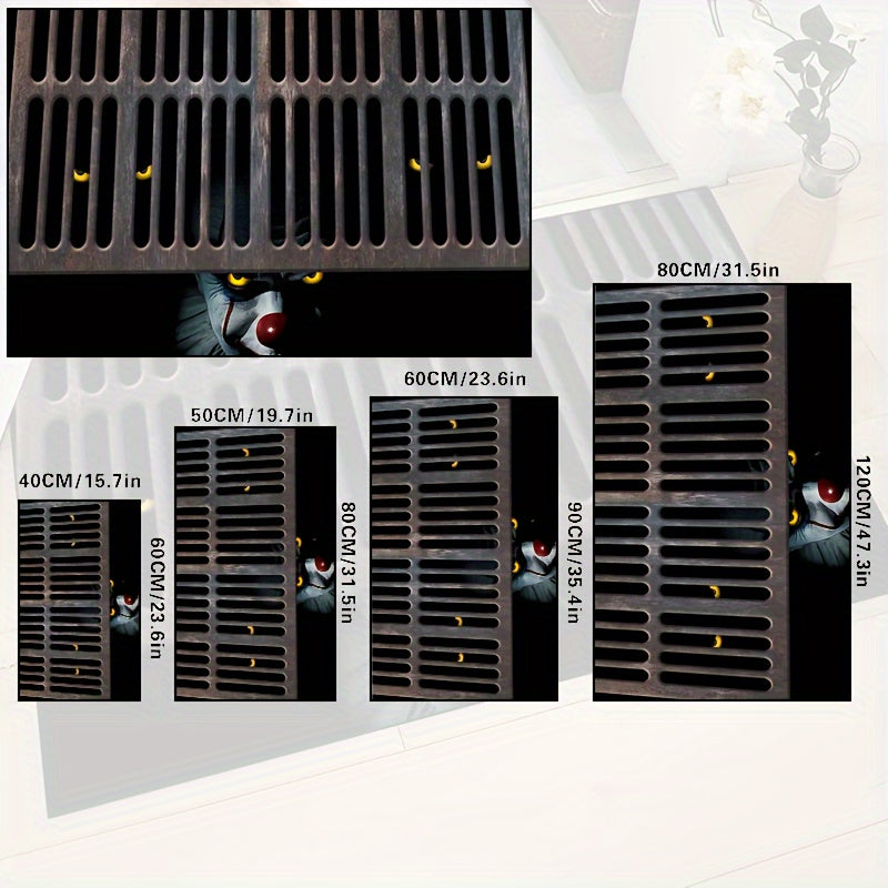 Halloween Door Mat Non-Slip Polyester Indoor Outdoor 15x23 19x31 23x35 31x47