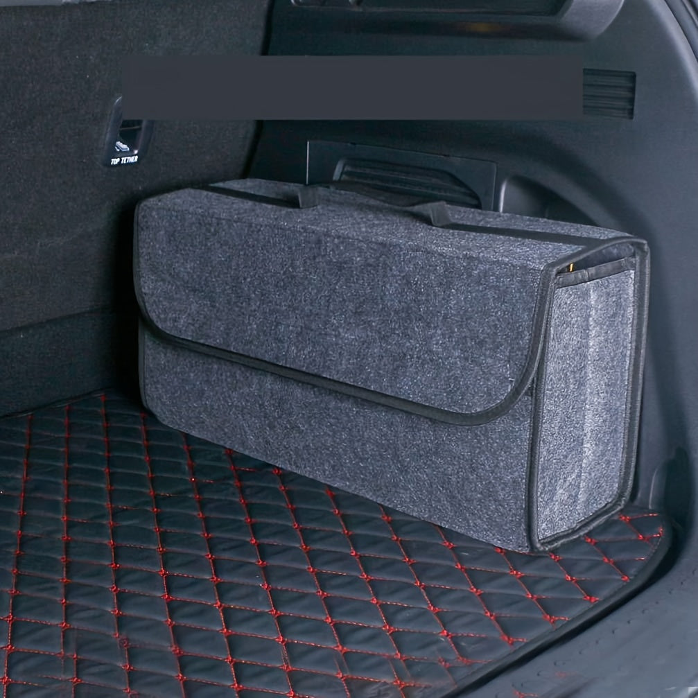 Universal SUV Car Trunk Organizer with Storage and Dividers for Women Men