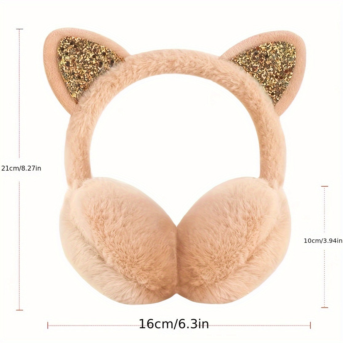 Faux Fur Ear Warmer for Women Warm Padded Ear Cups Winter Cozy