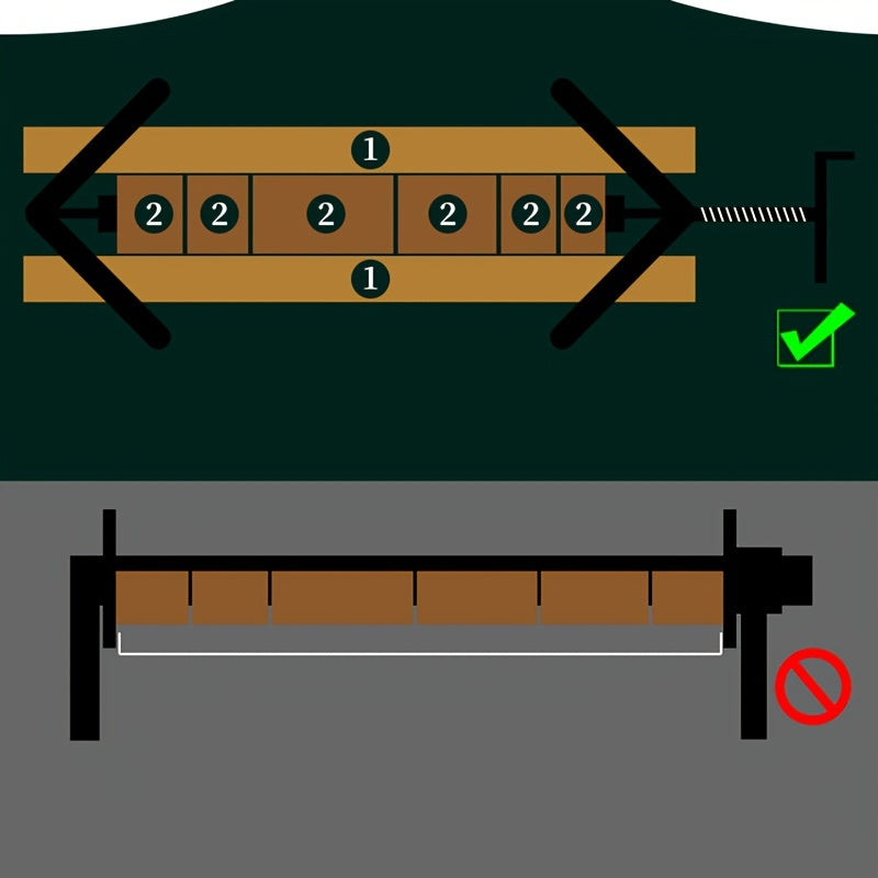 Foldable Woodworking Clamp Set for Thick Wood Projects Mold Resistant Anti-Static