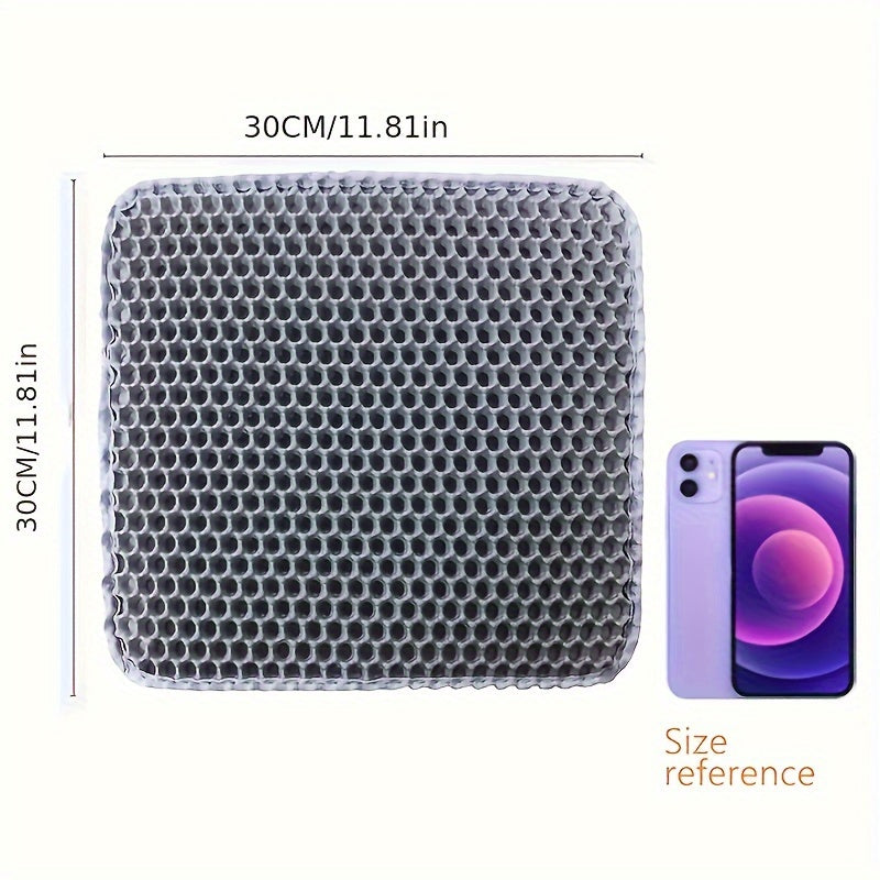 Double Layer EVA Cat Litter Mat with Honeycomb Design Non-Slip Washable Traps Litter and Waste