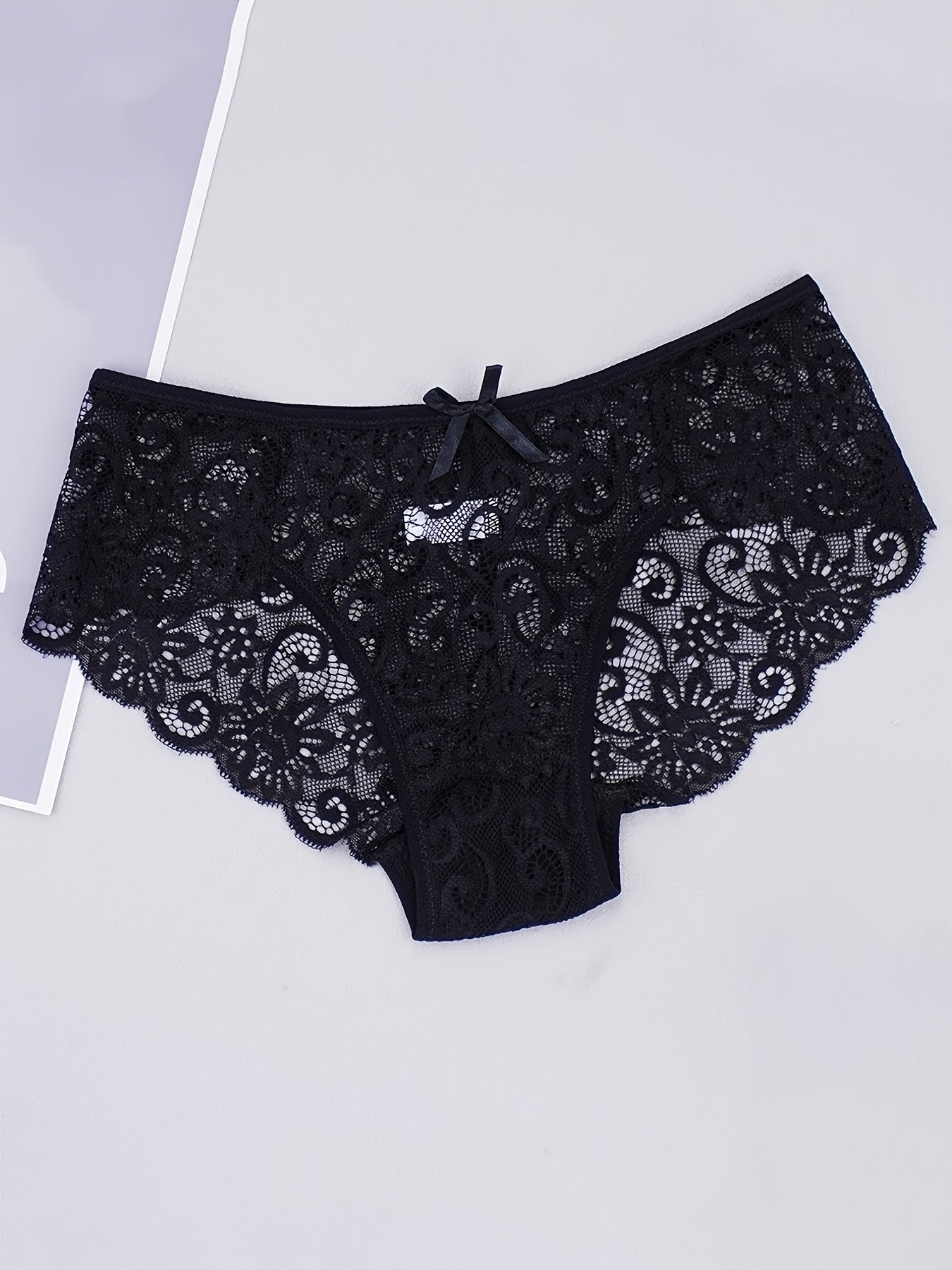 Women’s Lace Mid Waist Panties 5-Pack Comfortable Underwear