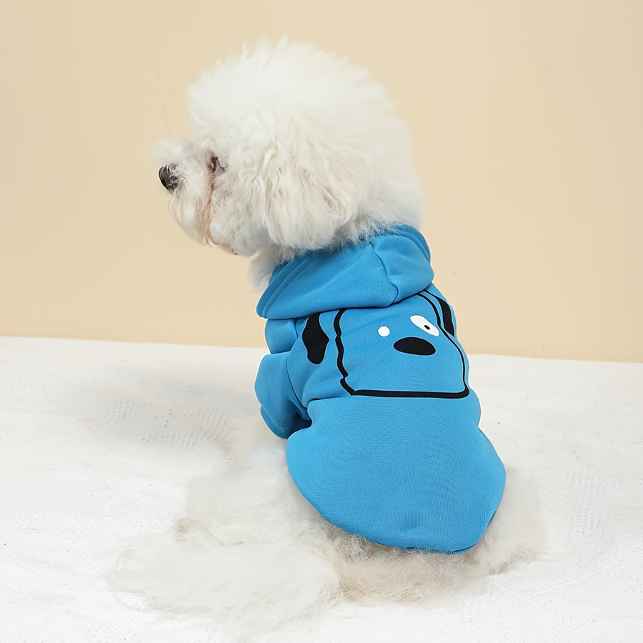 Winter Pet Hoodie for Small and Medium Dogs and Cats Knit Polyester Pullover Sweater