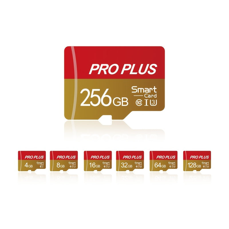 4GB dan 256GB gacha bo'lgan o'lchamdagi Micro TF SD kartalar, U3 SDXC variantlarini o'z ichiga olgan holda, smartfonlar uchun mo'ljallangan va kameralar, avtomobil DVR'lari bilan muammosiz moslik uchun mini flesh-diskni o'z ichiga oladi.