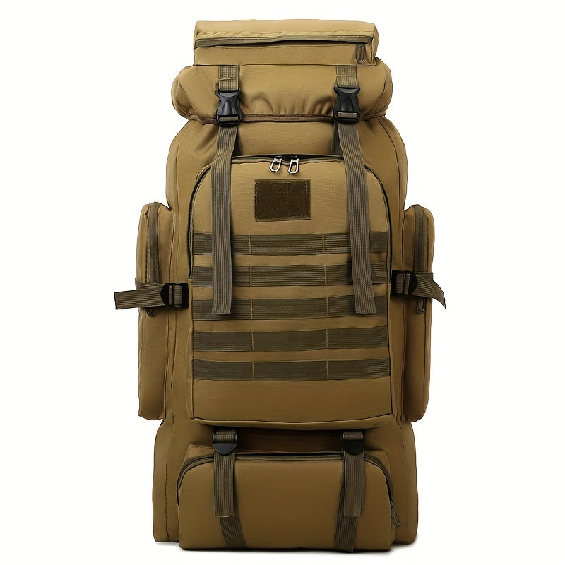 Large 80L Water-Resistant Hiking Backpack for Men and Women Travel and Mountaineering