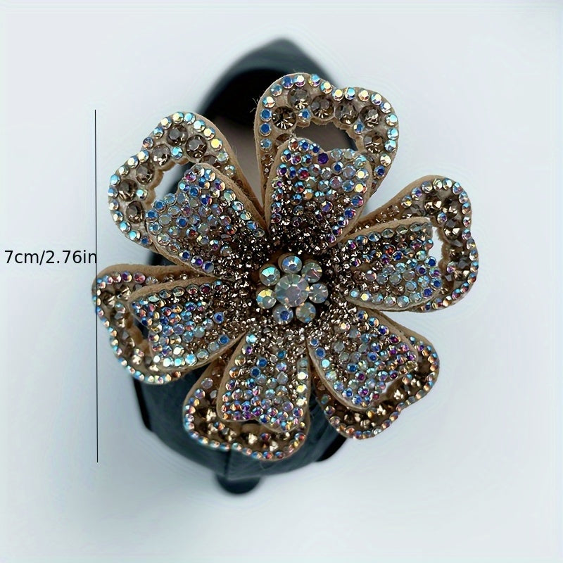 Girls Shoe Clips 2pcs Double Layer Flower DIY Accessories for Shoes and Clothing