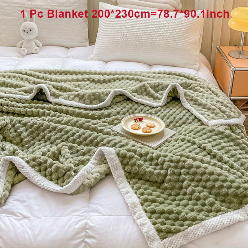 Fleece Blanket for Couch Sofa Bed Camping Travel Cozy Soft Warm Gift