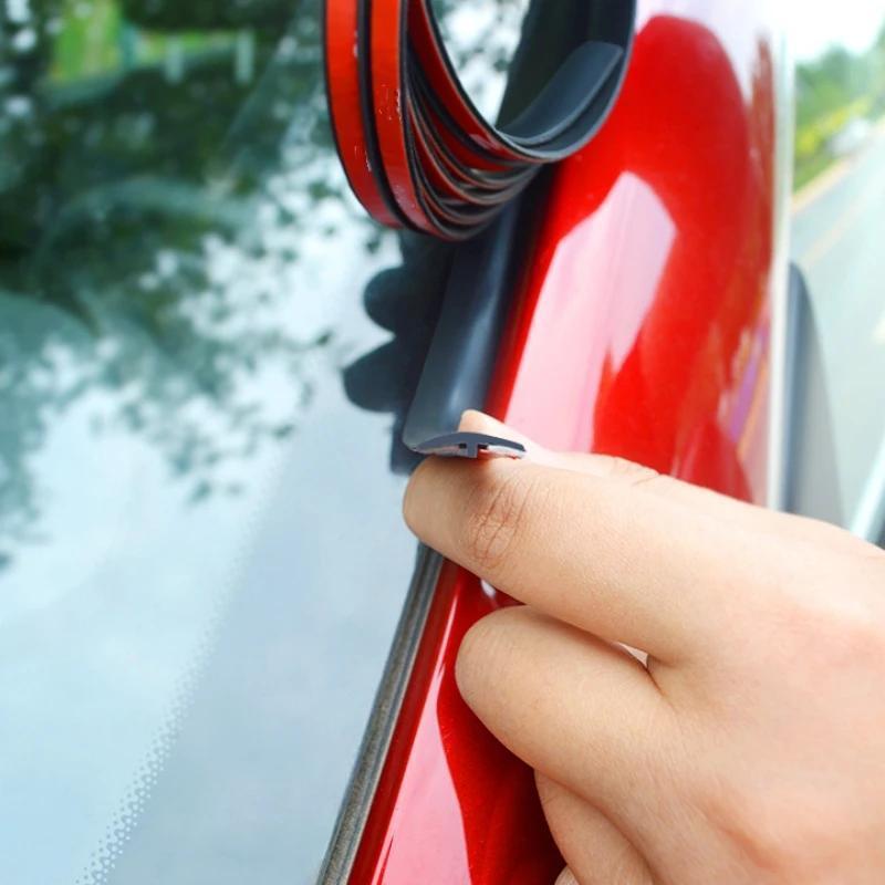 Car Windshield Seal Rubber Strip Weatherproof Soundproof Dustproof 4m 14mm Wide