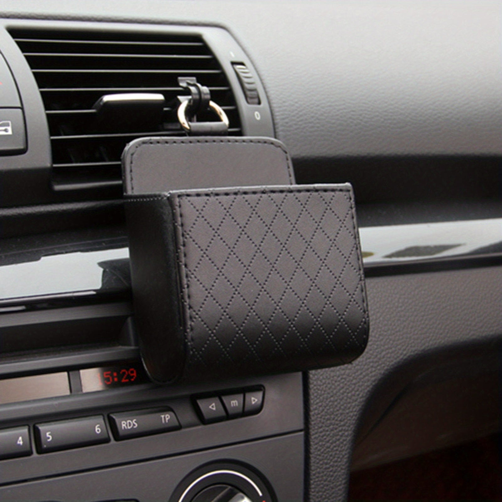 Car Air Conditioner Vent Organizer Bags with Phone Holder Lightweight Multi-Functional