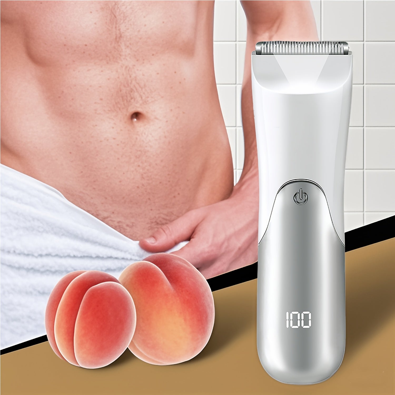 Keramika pichoq boshli elektr to'plam trimmeri, 2 ta himoya qo'shimchasi, nam/quruq qirqish, USB orqali zaryadlanadigan 500mAh litiy batareyasi.