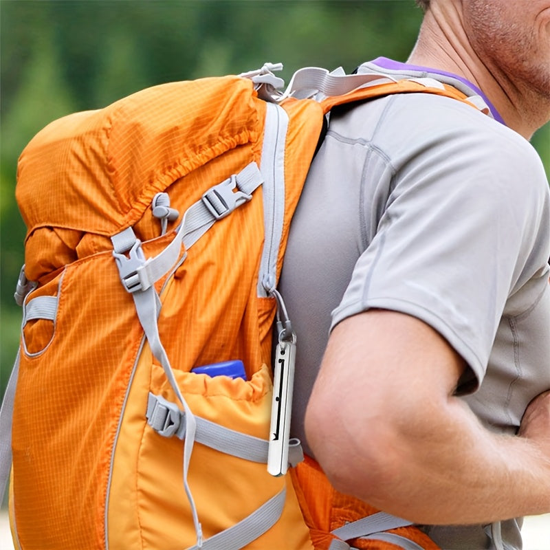 Portable Titanium Toothpick Keychain Stainless Steel Reusable Pocket Teeth For Travel