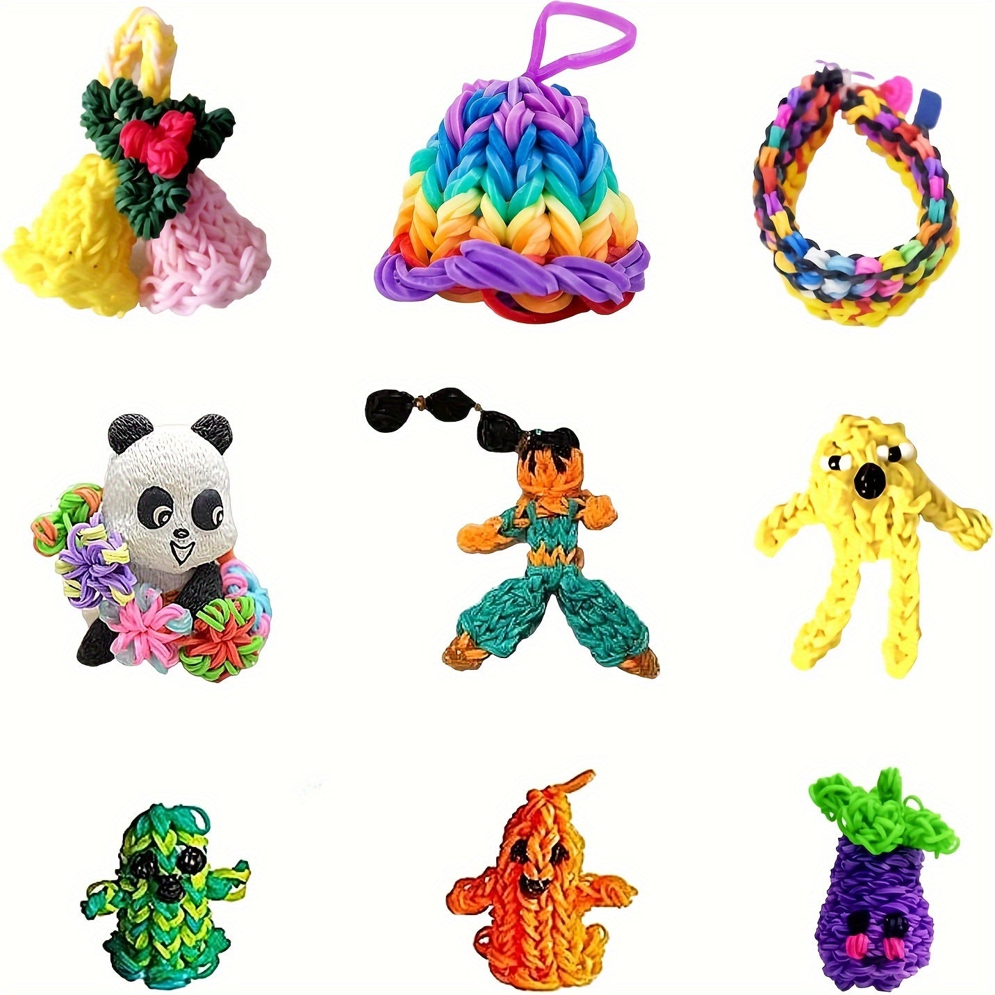 Plastic Jewelry Loom Kit with 40 Grids and 32 Colors for Crafting