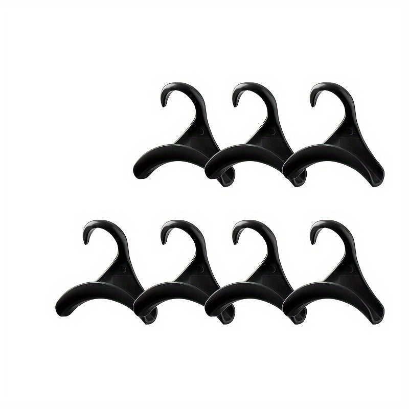 Juego de organizadores de plástico portátiles para armario para bolsas, sombreros y bufandas, ahorro de espacio