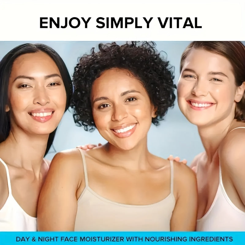 Unisex Collagen Face Cream with Glycerin and Hyaluronic Acid for Hydration and Brightening