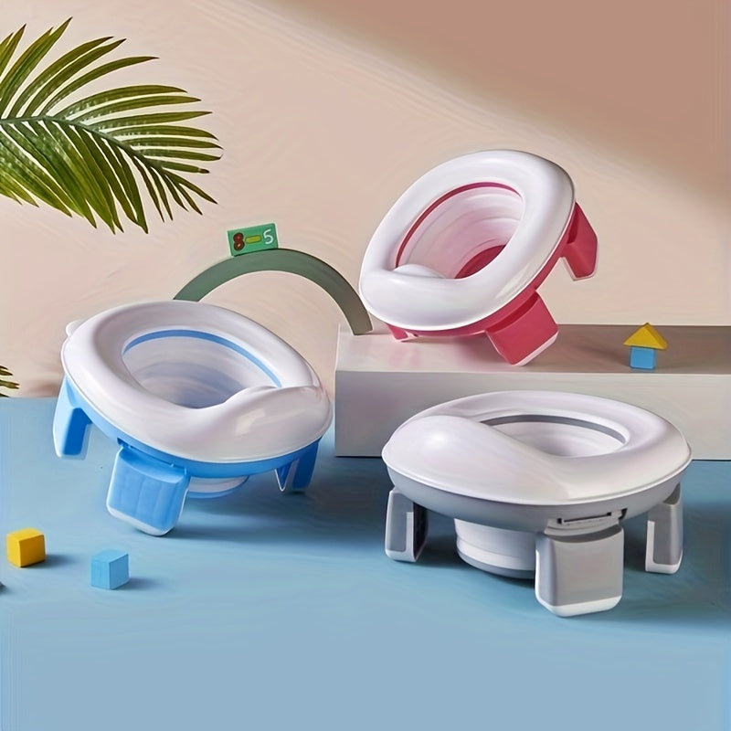 Portable Kids Toilet Collapsible Spill-Proof Travel Potty for Car Emergencies