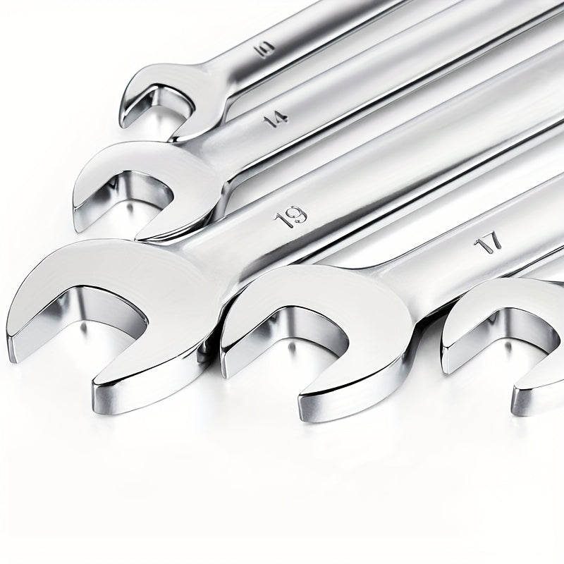 8/9/12 Piece Chrome Vanadium Steel Wrench Set with Red and Black Bag Open-End and Hexagon Wrenches