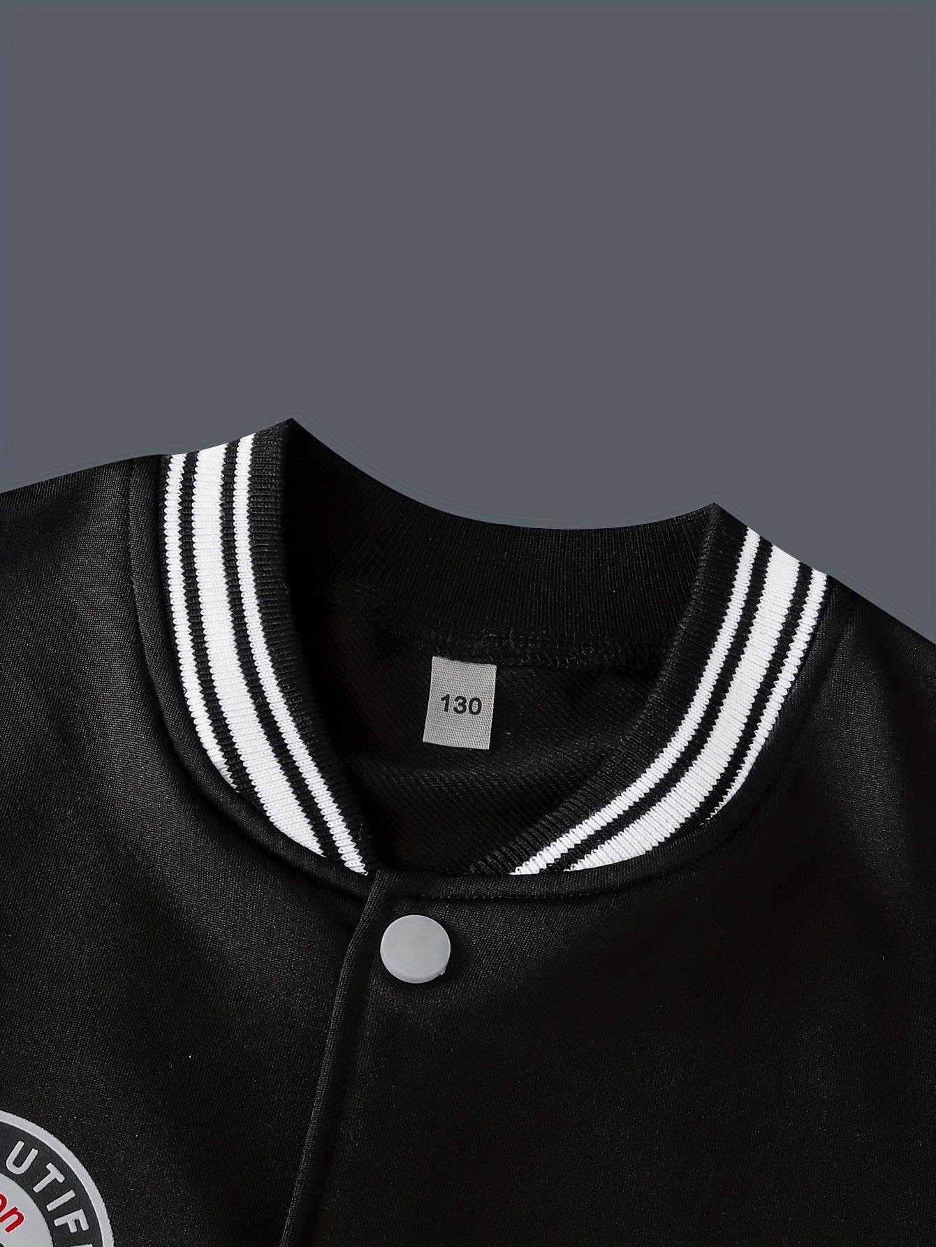 Boys' Varsity Jacket and Pants Set with Color Block A Print Polyester Fall Winter Outdoor