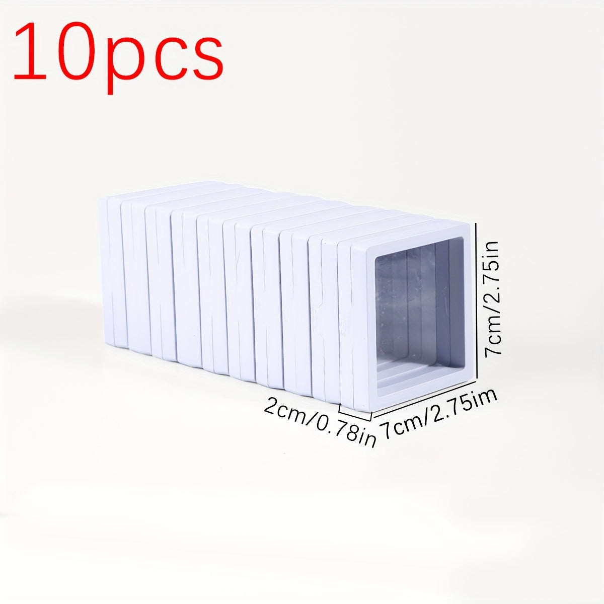 Caja de almacenamiento para joyas con 10 compartimentos, a prueba de polvo y resistente a la oxidación, con película de PE