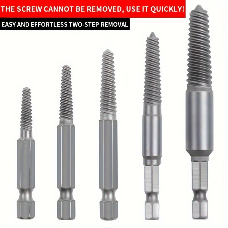 Набор извлекательных шестигранных головок для поврежденных винтов, прочные инструменты для ремонта автомобилей