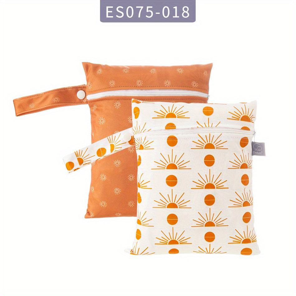 Waterproof Diaper Bag Set for Babies and Toddlers, 2-Piece Gift for Christmas Halloween Thanksgiving