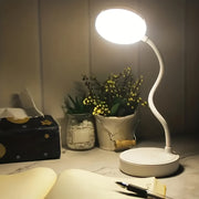 USB Powered LED Desk Lamp with 3-Level Dimmer Eye-Caring Warm White Light for Reading and Study