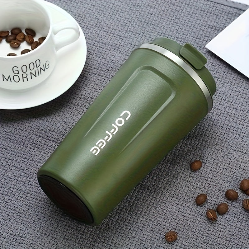 Insulated Stainless Steel Travel Mug 380ml 510ml Double Wall Hot Cold Reusable
