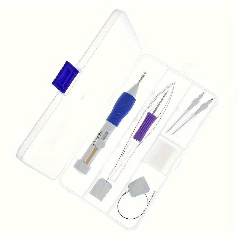 7-Piece Embroidery Punch Needle Set for Hand Weaving and Sewing