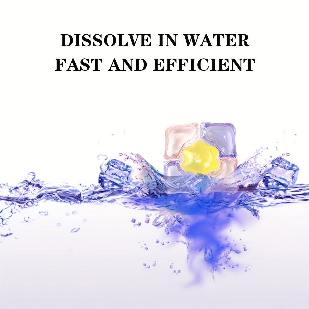 30 Pieces Five-in-One Laundry Gel Softener Detergent Deep Cleaning Fragrance