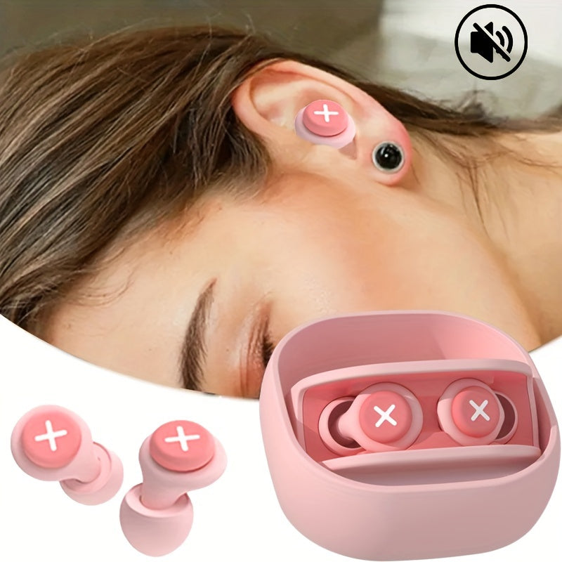 Silicone Earplugs for Sleep Noise Reduction Reusable for Dorms and Travel