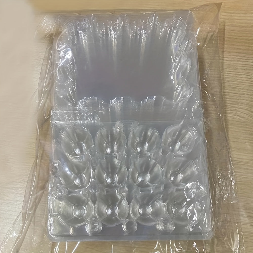 50pcs Quail Egg Cartons 12-Grid Small Egg Storage Holders for Pheasant Pigeon
